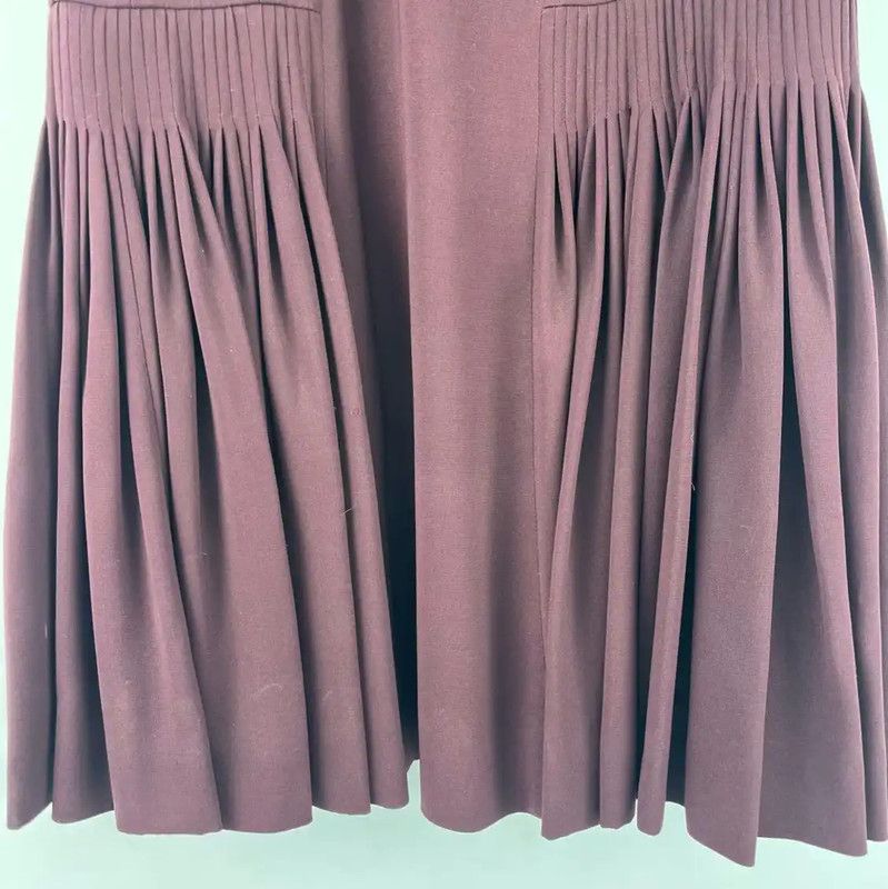 Dior Dior Summer Burgundy Short Sleeve Dress 0089 Size XXS / US 00 / IT 34 - 4 Thumbnail