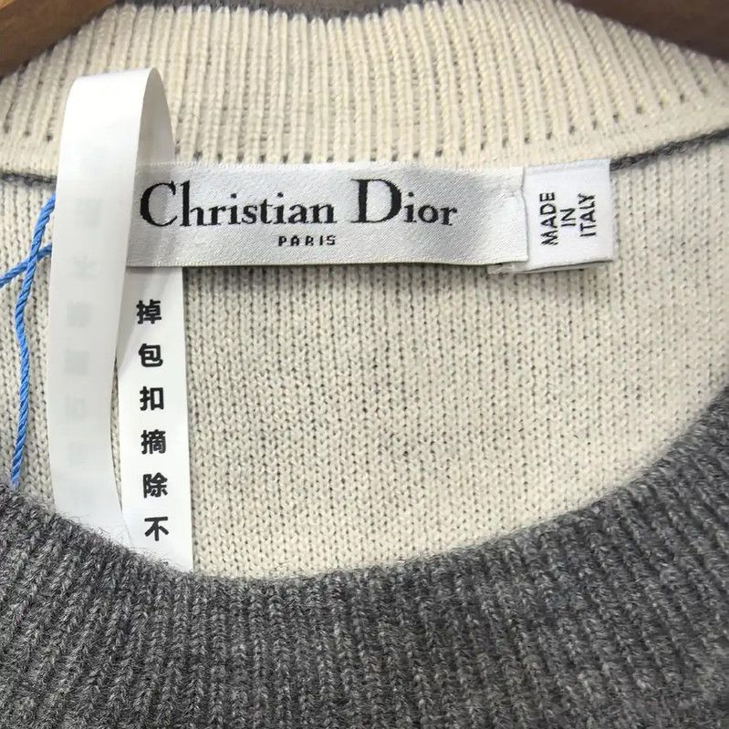 Dior Dior Gray Wool Pullover Sweater 0089 Size XS / US 0-2 / IT 36-38 - 3 Thumbnail