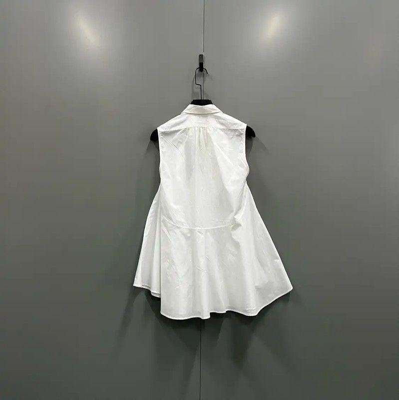 Dior Dior Summer White Cotton Dress for Women 0089 Size M / US 6-8 / IT 42-44 - 2 Thumbnail