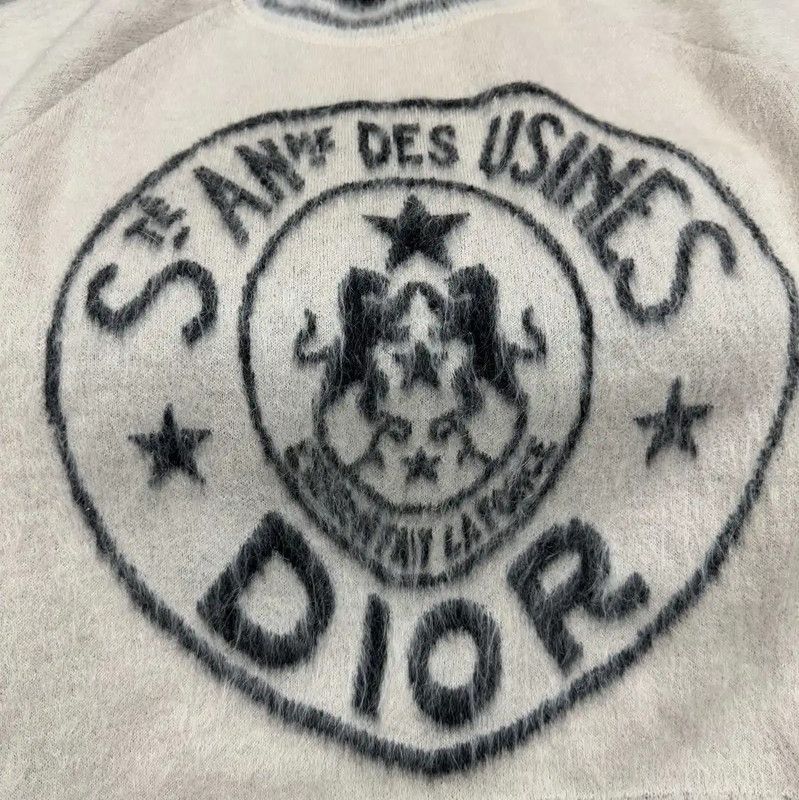 Dior Dior Cream Mohair Women's Pullover Sweater 0089 Size XS / US 0-2 / IT 36-38 - 3 Thumbnail