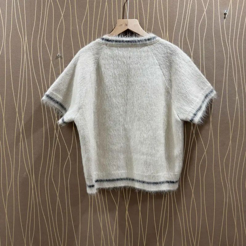 Dior Dior Cream Mohair Women's Pullover Sweater 0089 Size XS / US 0-2 / IT 36-38 - 2 Thumbnail