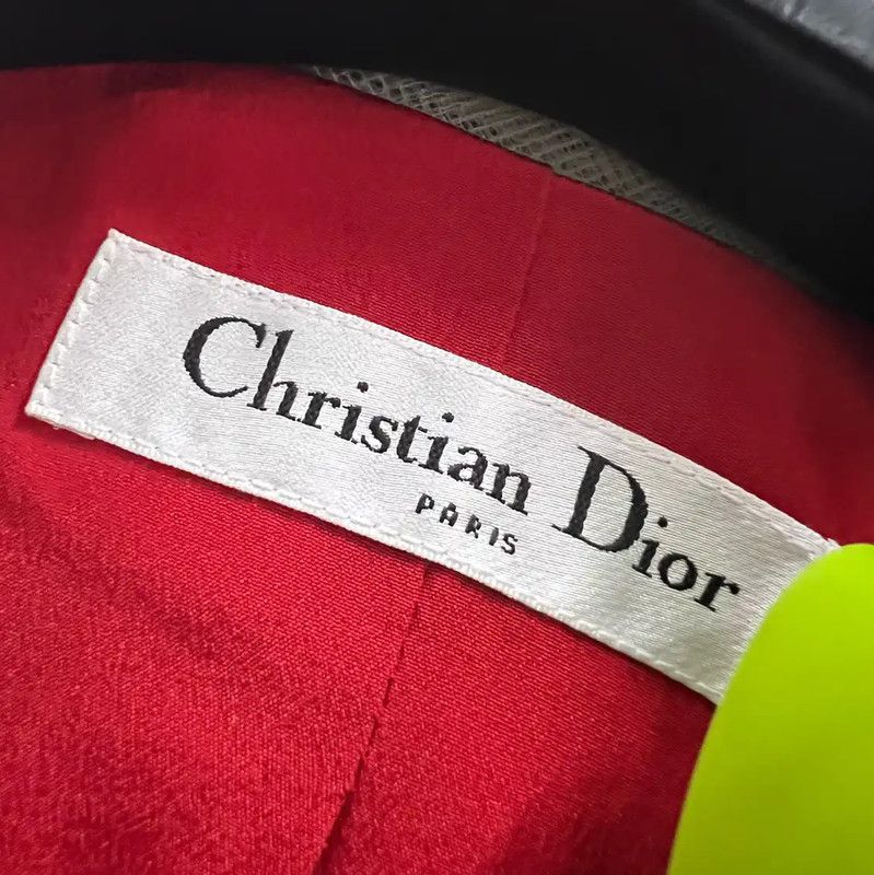 Dior Dior Red Cotton Long Sleeve Dress 0089 Size ONE SIZE - 2 Thumbnail