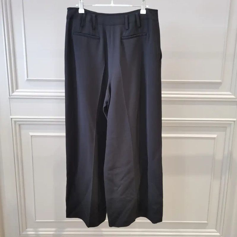 Dior Dior Summer Black Silk Wide-Leg Pants 0089 Size 30" / US 8 / IT 44 - 2 Thumbnail