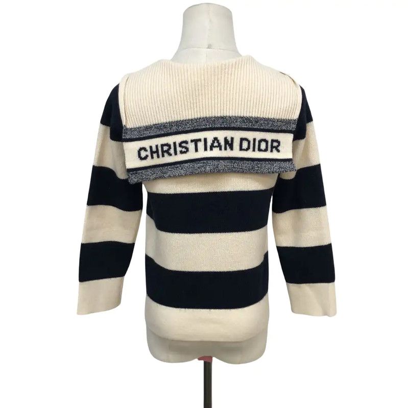 Dior Dior Women's Cream Cashmere Pullover Sweater 0089 Size XS / US 0-2 / IT 36-38 - 2 Thumbnail