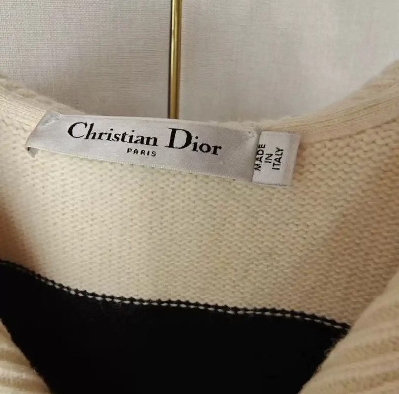 Dior Dior Women's Cream Cashmere Pullover Sweater 0089 Size XS / US 0-2 / IT 36-38 - 4 Thumbnail