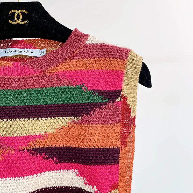 Dior Dior Multicolor Knit Sweater for Women 0089 Size S / US 4 / IT 40 - 3 Thumbnail