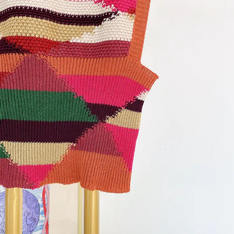 Dior Dior Multicolor Knit Sweater for Women 0089 Size S / US 4 / IT 40 - 4 Thumbnail