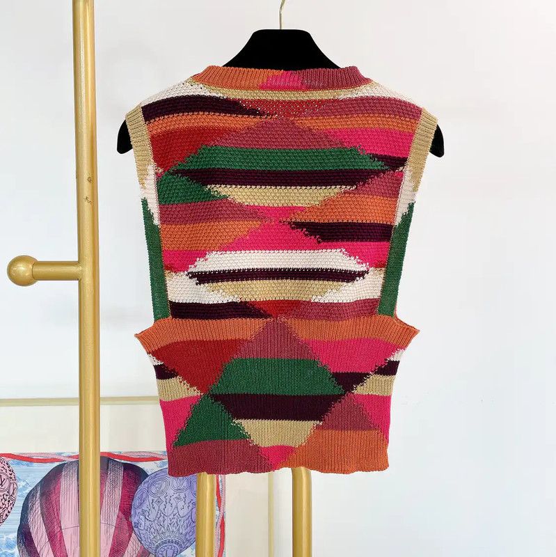 Dior Dior Multicolor Knit Sweater for Women 0089 Size S / US 4 / IT 40 - 2 Thumbnail
