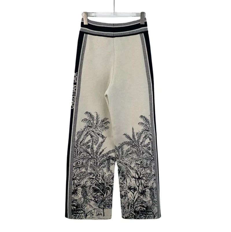 Dior Dior Color-Block Cashmere Casual Pants 0089 Size 26" / US 2 / IT 38 - 2 Thumbnail