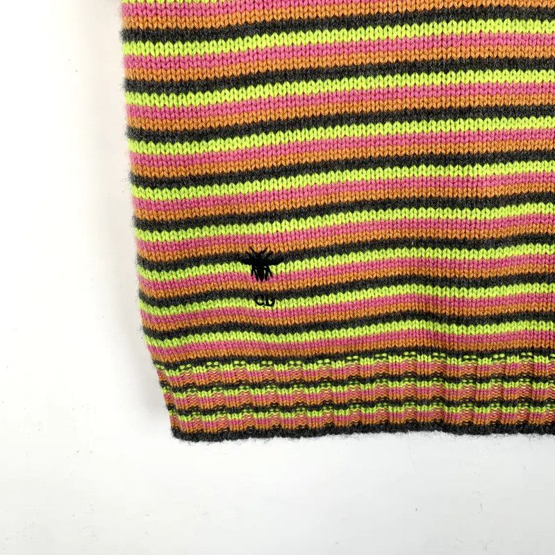 Dior Dior Colorful Wool Blend Short Sleeve Sweater 0089 Size XS / US 0-2 / IT 36-38 - 4 Thumbnail