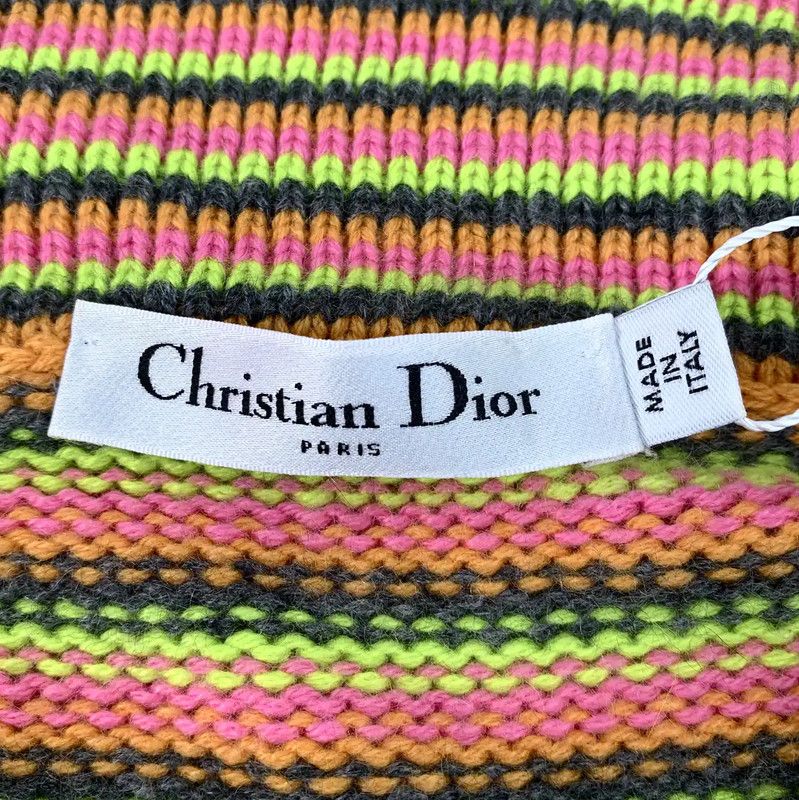 Dior Dior Colorful Wool Blend Short Sleeve Sweater 0089 Size XS / US 0-2 / IT 36-38 - 5 Thumbnail
