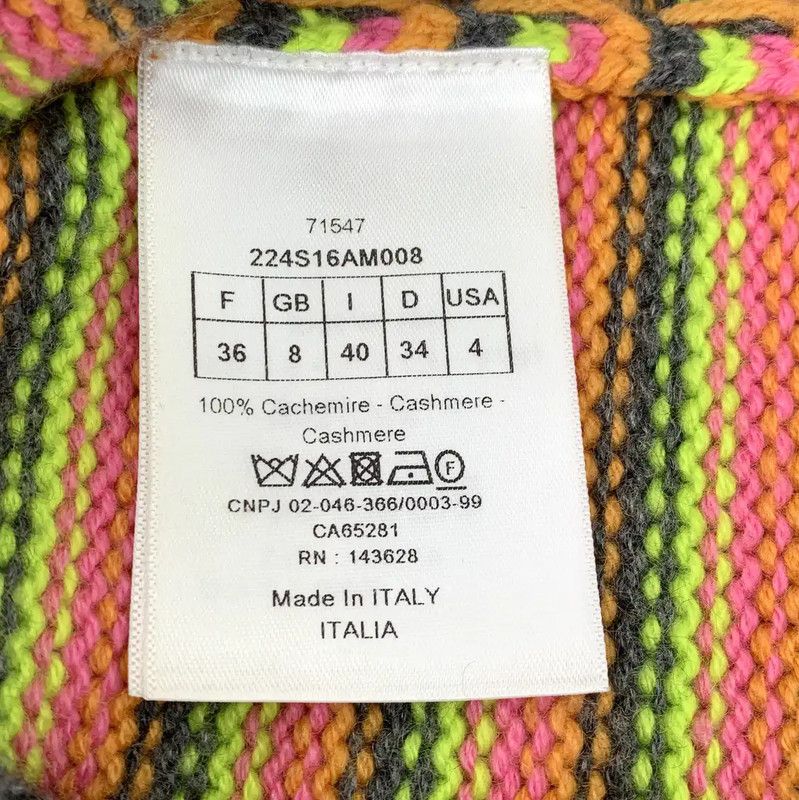 Dior Dior Colorful Wool Blend Short Sleeve Sweater 0089 Size XS / US 0-2 / IT 36-38 - 6 Thumbnail