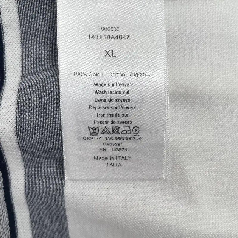 Dior Dior Women's Summer White Cotton T-Shirt 0089 Size XL / US 12-14 / IT 48-50 - 7 Thumbnail