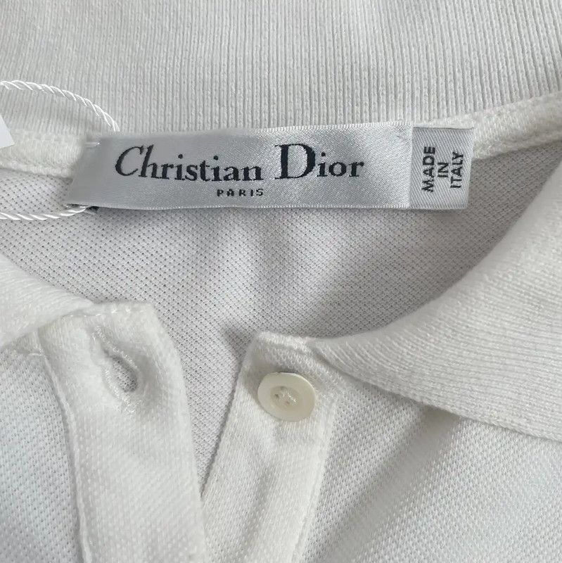 Dior Dior Women's Summer White Cotton T-Shirt 0089 Size XL / US 12-14 / IT 48-50 - 6 Thumbnail