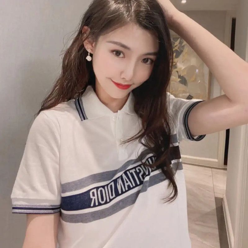 Dior Dior Women's Summer White Cotton T-Shirt 0089 Size XL / US 12-14 / IT 48-50 - 9 Thumbnail