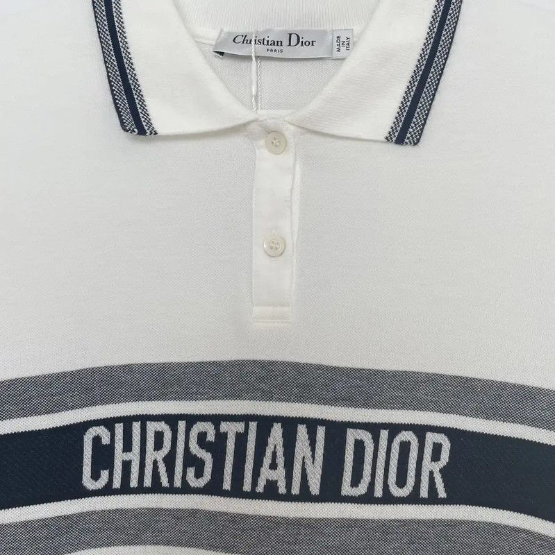 Dior Dior Women's Summer White Cotton T-Shirt 0089 Size XL / US 12-14 / IT 48-50 - 5 Thumbnail