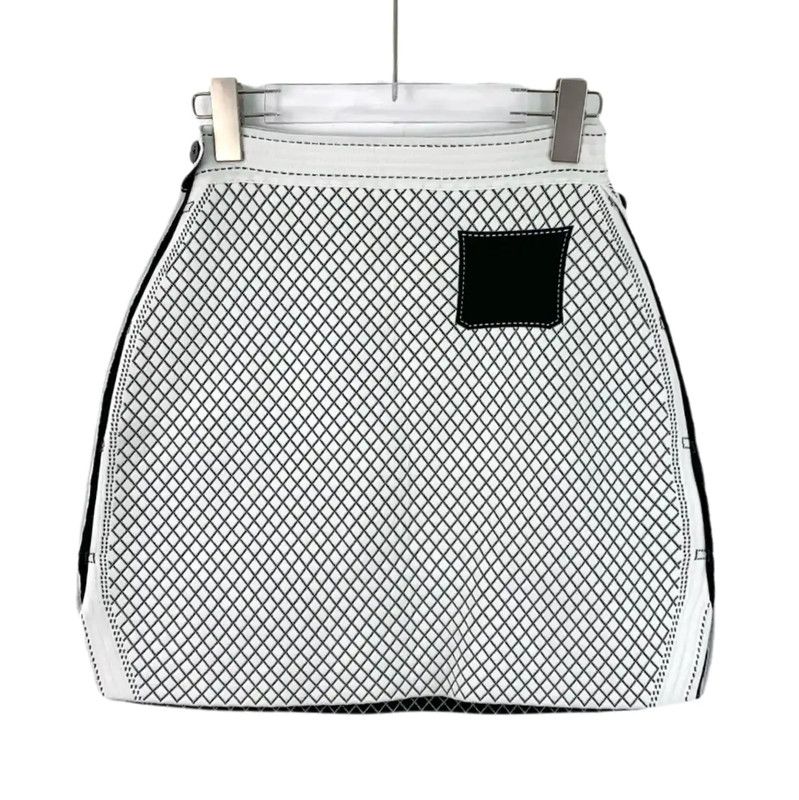 Dior Dior White Ladies Skirt with Button Details 0089 Size 23" - 2 Thumbnail