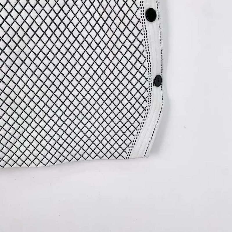 Dior Dior White Ladies Skirt with Button Details 0089 Size 23" - 4 Thumbnail