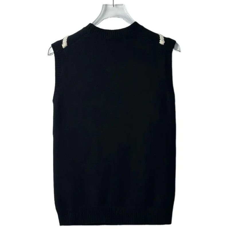 Dior Dior Black Cotton Blend Sweater 0089 Size L / US 10 / IT 46 - 2 Thumbnail