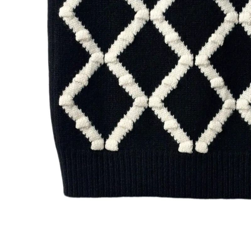 Dior Dior Black Cotton Blend Sweater 0089 Size L / US 10 / IT 46 - 6 Thumbnail