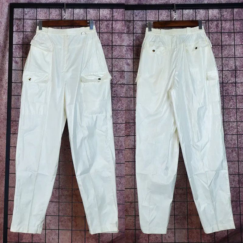 Dior Dior Summer White Embroidered Logo Pants 0089 Size 26" / US 2 / IT 38 - 2 Thumbnail