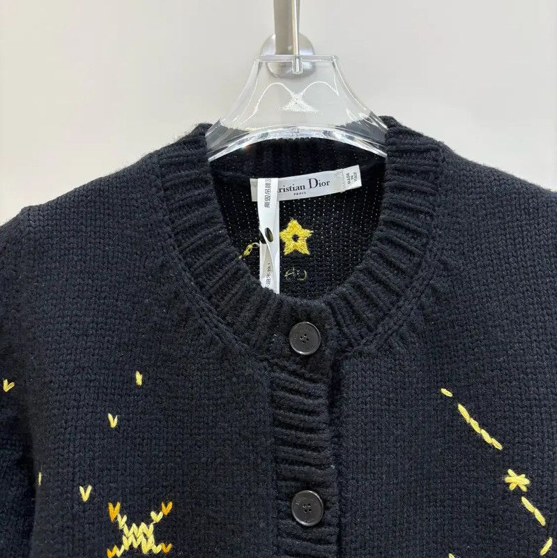 Dior Dior Black Wool Women's Cardigan 0089 Size S / US 4 / IT 40 - 3 Thumbnail