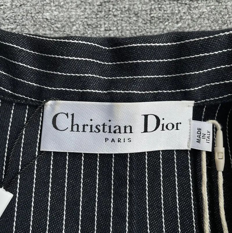 Dior Dior Women's Dark Blue Cotton Blend Jacket 0089 Size L / US 10 / IT 46 - 5 Thumbnail