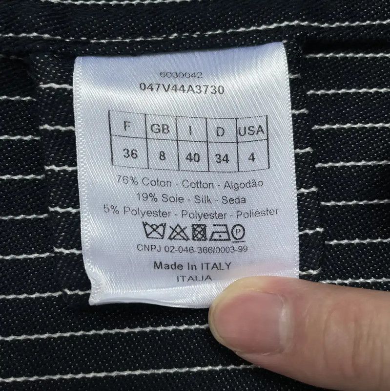Dior Dior Women's Dark Blue Cotton Blend Jacket 0089 Size L / US 10 / IT 46 - 6 Thumbnail