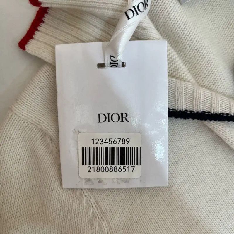 Dior Dior White Wool Women's Pullover Sweater 0089 Size L / US 10 / IT 46 - 5 Thumbnail
