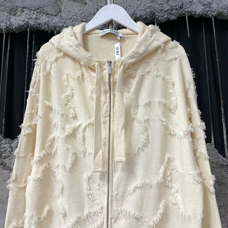 Dior Dior Spring Autumn Off-White Women's Jacket 0089 Size ONE SIZE - 3 Thumbnail