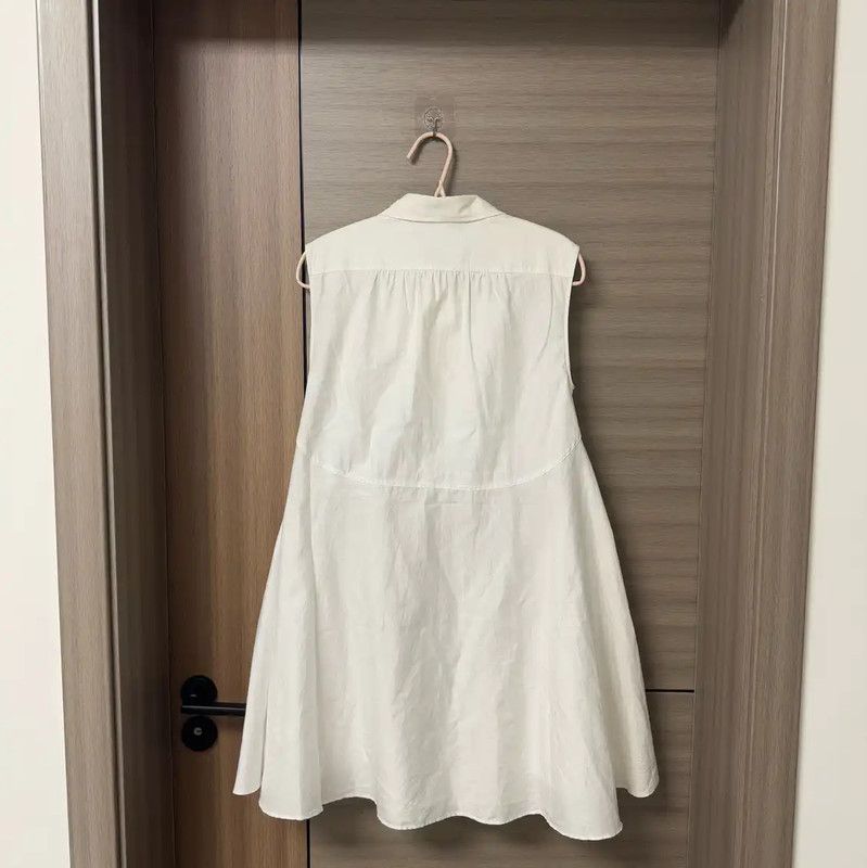 Dior Dior Women's Cotton Dress in White 0089 Size S / US 4 / IT 40 - 2 Thumbnail