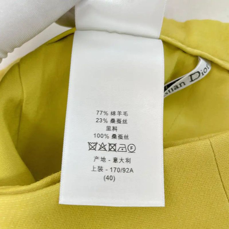 Dior Dior Yellow Wool Women's Shorts 0089 Size 24" / US 00 / IT 34 - 9 Thumbnail