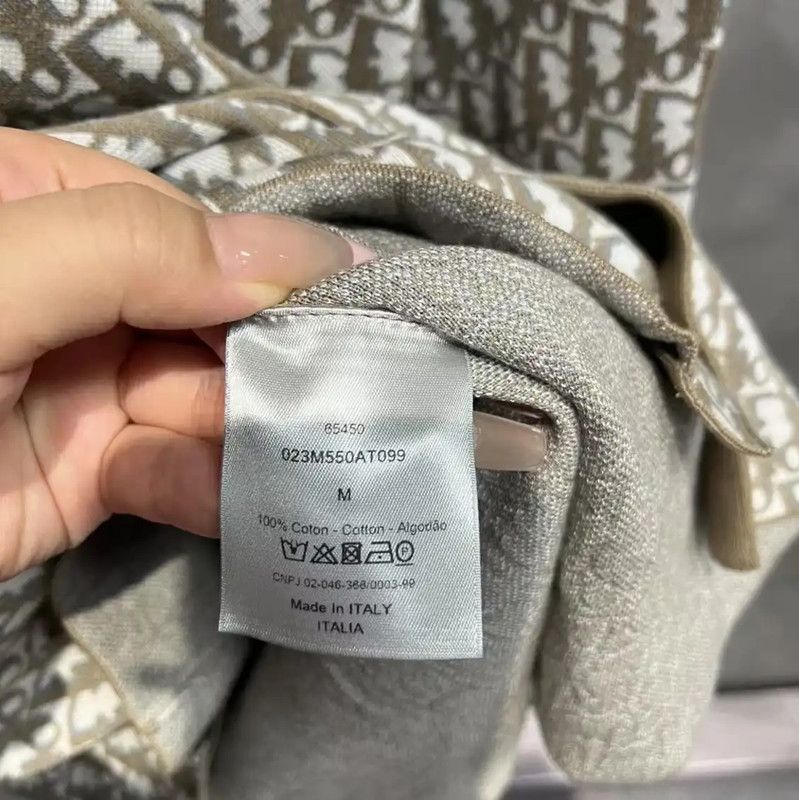 Dior Dior Gray Cotton Women's Shirt 0089 Size M / US 6-8 / IT 42-44 - 4 Thumbnail
