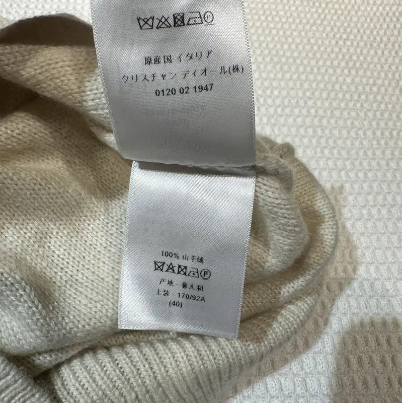 Dior Dior White Cashmere Sweater with J'adior 8 0089 Size M / US 6-8 / IT 42-44 - 6 Thumbnail