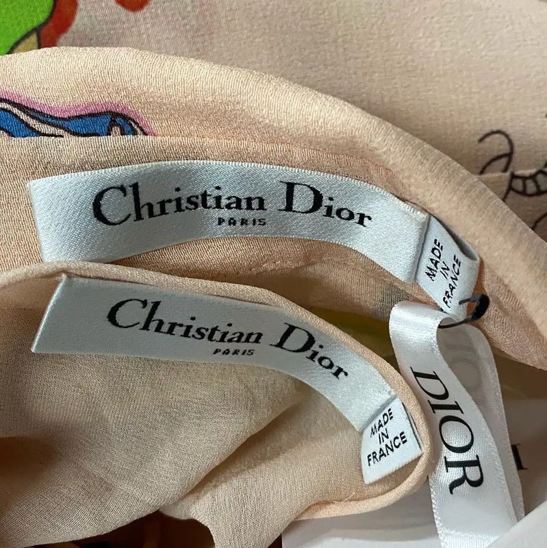 Dior Dior Women's Blush Color Dress with Patterns 0089 Size ONE SIZE - 5 Thumbnail