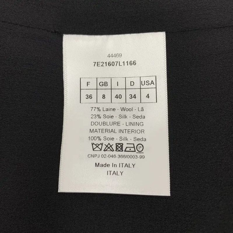 Dior Dior Black Wool Sleeveless Dress in XS Size 0089 Size XS / US 0-2 / IT 36-38 - 8 Thumbnail