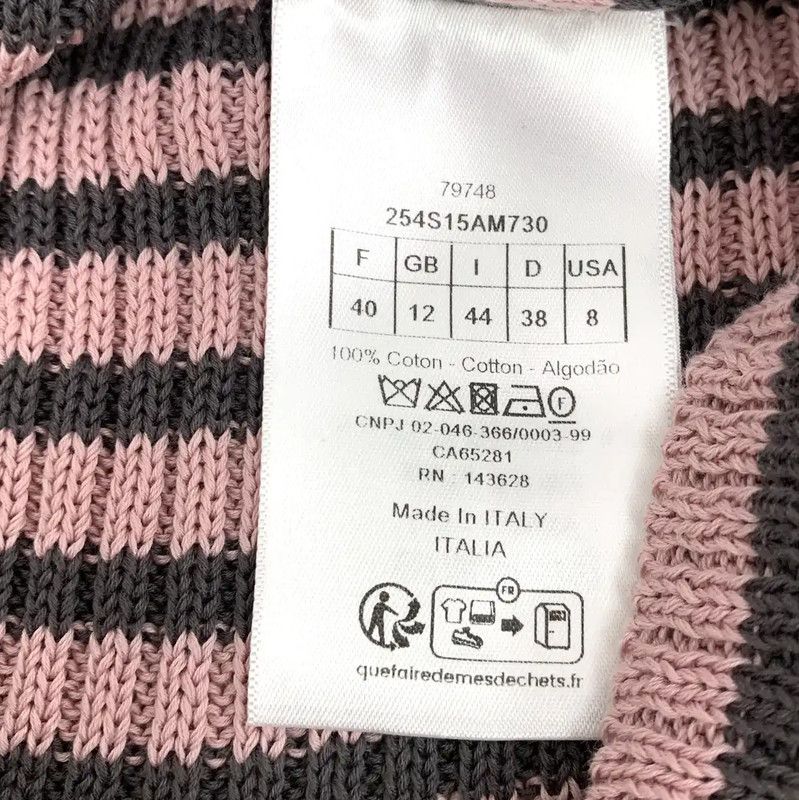 Dior Dior Pink Cotton Ribbed Pullover Sweater 0089 Size M / US 6-8 / IT 42-44 - 7 Thumbnail