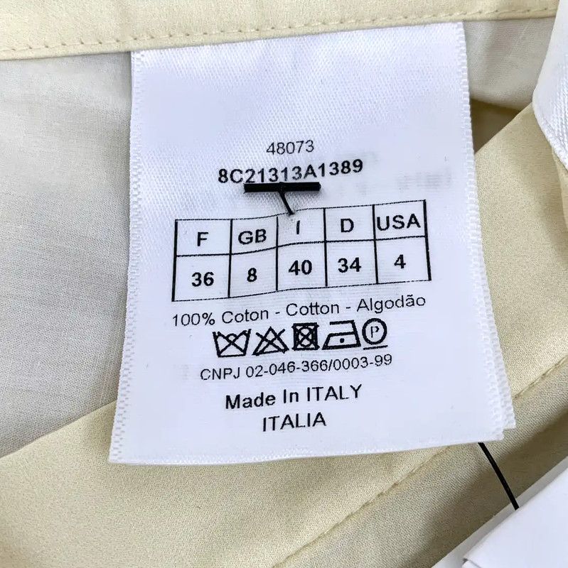 Dior Dior Beige Cotton Maxi Skirt 0089 Size 22" - 6 Thumbnail