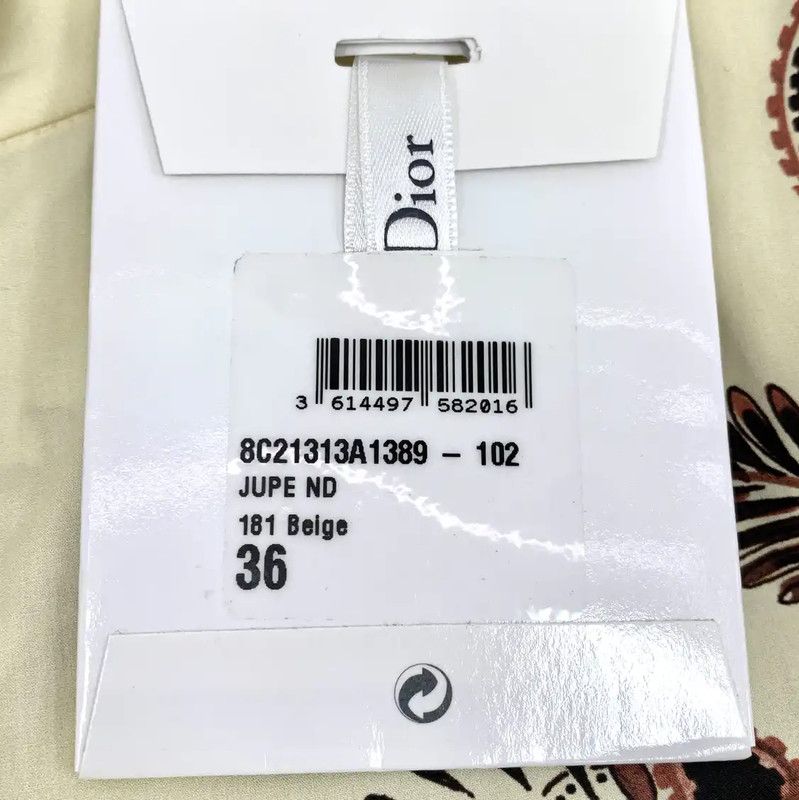 Dior Dior Beige Cotton Maxi Skirt 0089 Size 22" - 8 Thumbnail