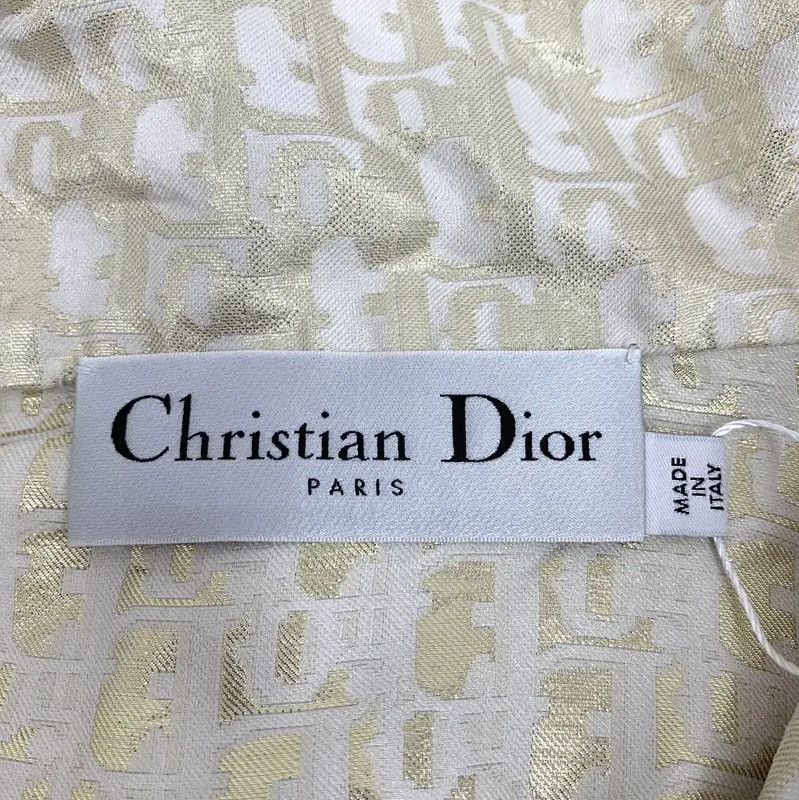 Dior Dior Gold Silk Shirt for Women 0089 Size XS / US 0-2 / IT 36-38 - 5 Thumbnail