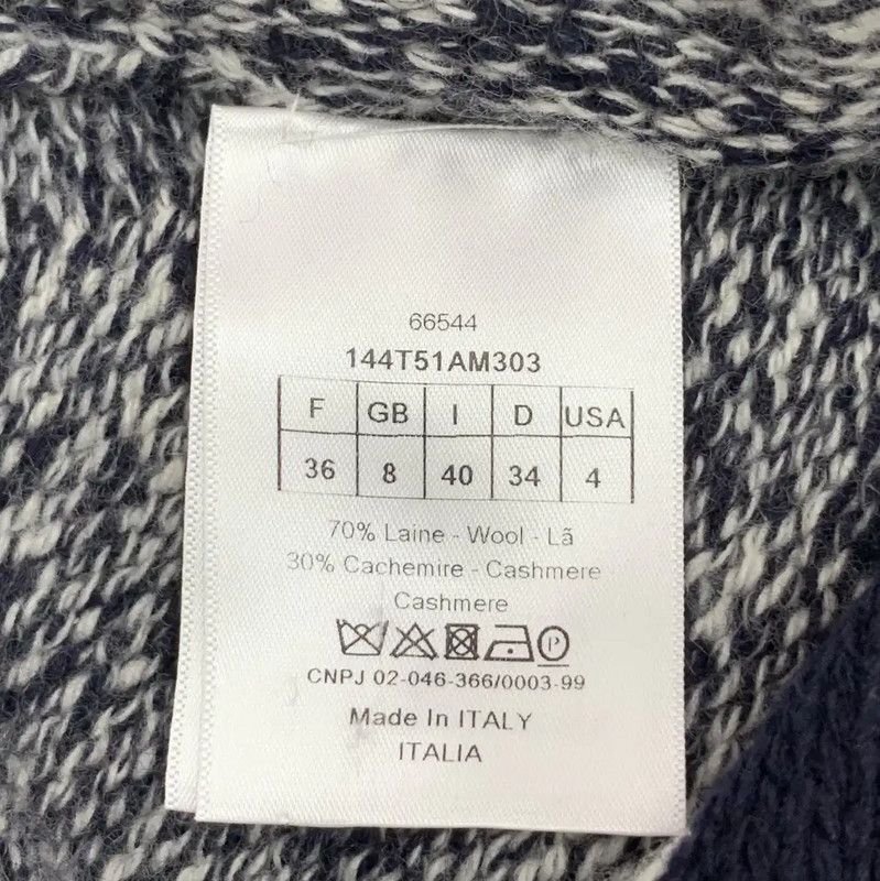 Dior Dior Women's Gray Wool Pullover Sweater 0089 Size XS / US 0-2 / IT 36-38 - 6 Thumbnail