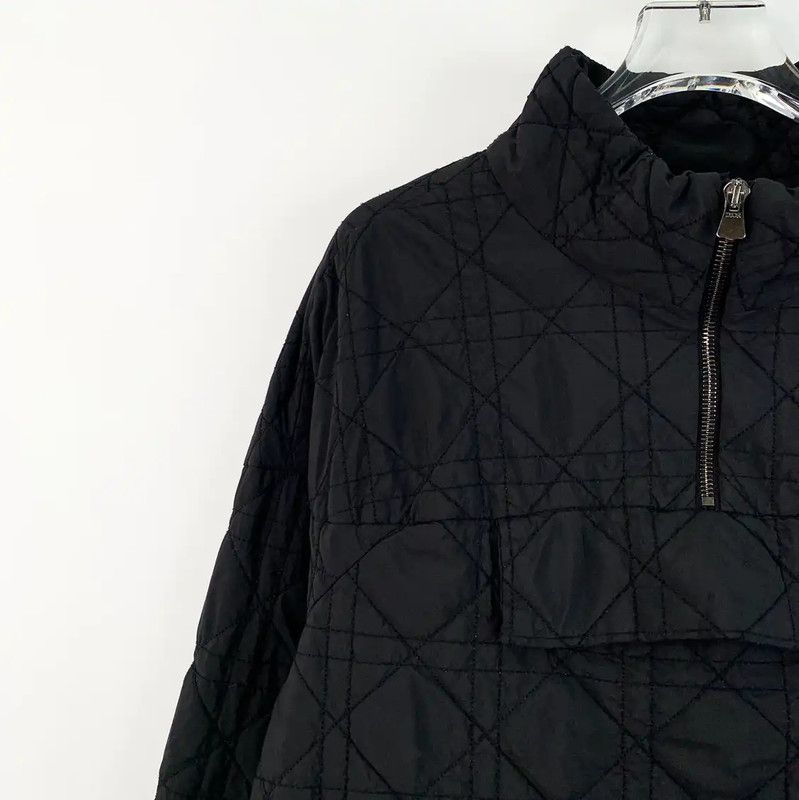 Dior Dior Black Quilted Women's Cotton Coat 0089 Size ONE SIZE - 3 Thumbnail