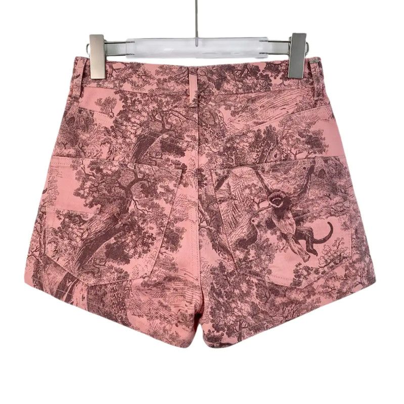 Dior Dior Pink Cotton Women's Shorts 0089 Size 22" - 2 Thumbnail