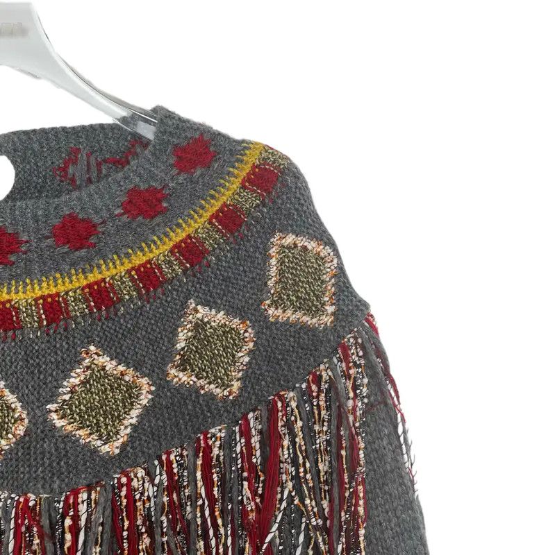 Dior Dior Gray Cashmere Embroidered Sweater 0089 Size S / US 4 / IT 40 - 3 Thumbnail