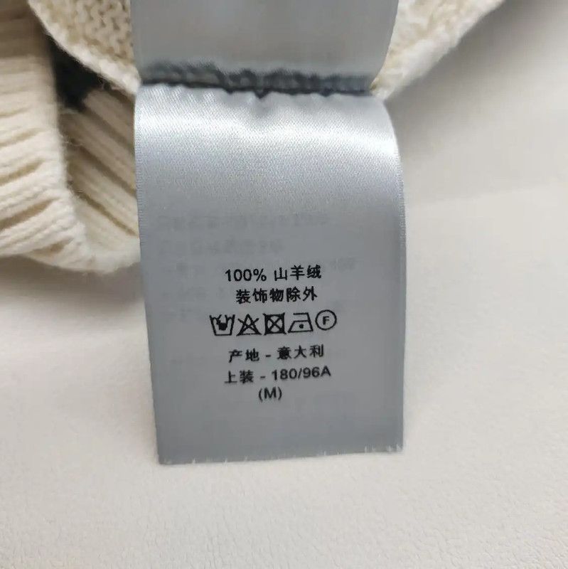 Dior Dior White Cashmere Sweater for Women 0089 Size M / US 6-8 / IT 42-44 - 4 Thumbnail