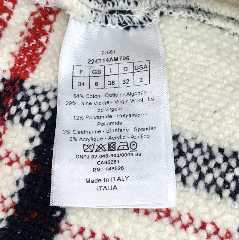 Dior Dior Color Block Cotton Dress for Women 0089 Size XXS / US 00 / IT 34 - 7 Thumbnail