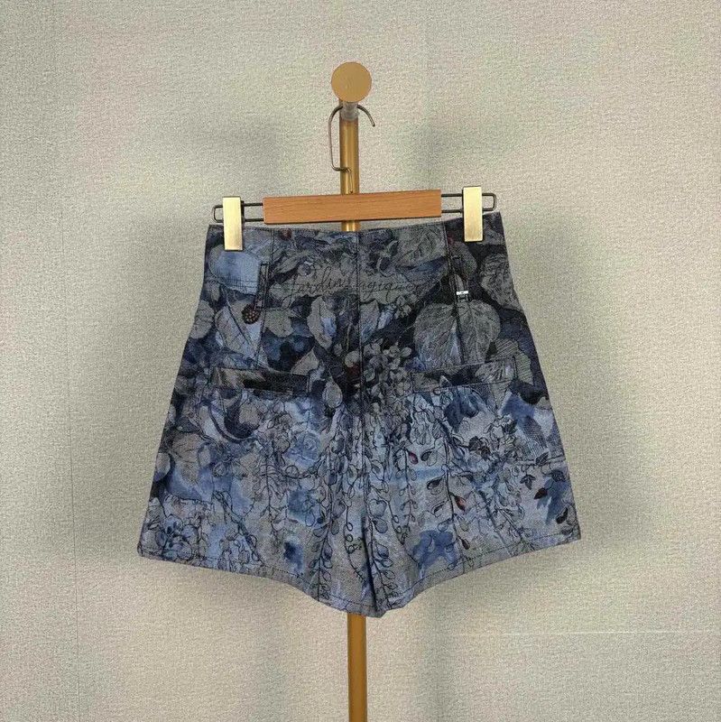 Dior Dior Multicolor Cotton Women's Shorts 0089 Size 22" - 2 Thumbnail