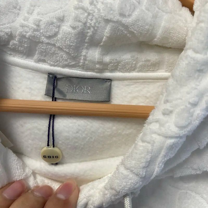 Dior Dior White Cotton Women's Sweatshirt 0089 Size S / US 4 / IT 40 - 3 Thumbnail
