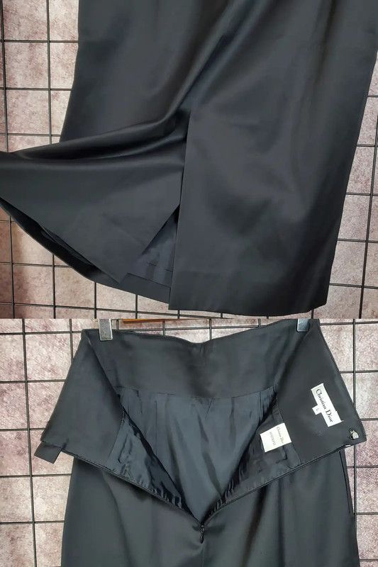 Dior Dior Black Cotton Embroidered Midi Skirt 0089 Size 27" / US 4 / IT 40 - 7 Thumbnail
