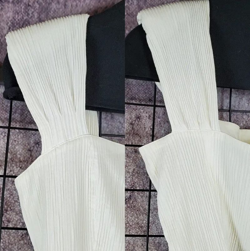 Dior Dior Summer Cream Cotton Women's Top 0089 Size M / US 6-8 / IT 42-44 - 3 Thumbnail
